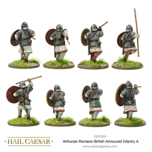 Hail Caesar: Dark Ages - Arthurian Romano-British armoured infantry A