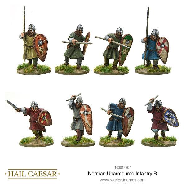 Hail Caesar: Dark Ages - Norman Unarmoured Infantry B
