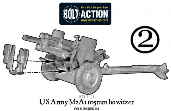 Bolt Action: USA - US Army 105mm Medium Artillery M2A1 (Winter)