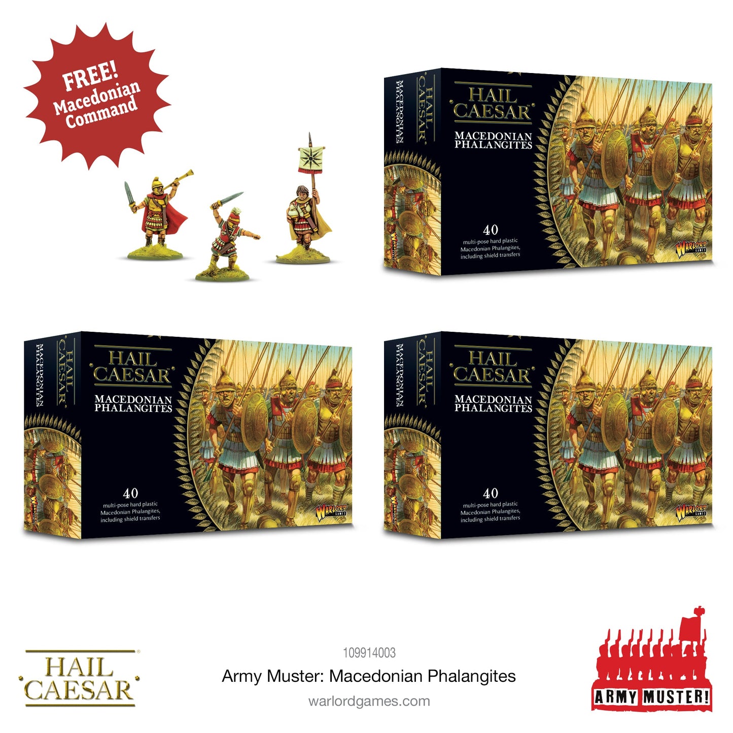 Hail Caesar: Army Muster: Macedonian Phalangites