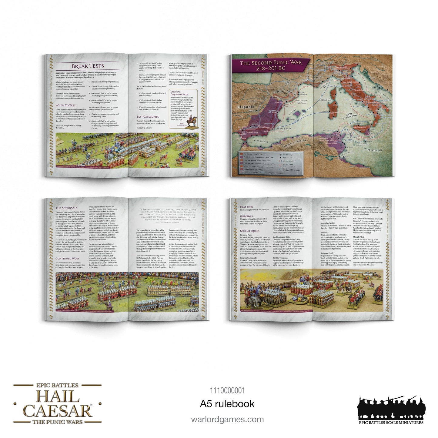 Epic Battles: Hail Caesar - Battles: The Punic Wars rulebook