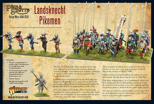 Pike & Shotte: Italian Wars 1494-1559 - Landsknechts Pikemen