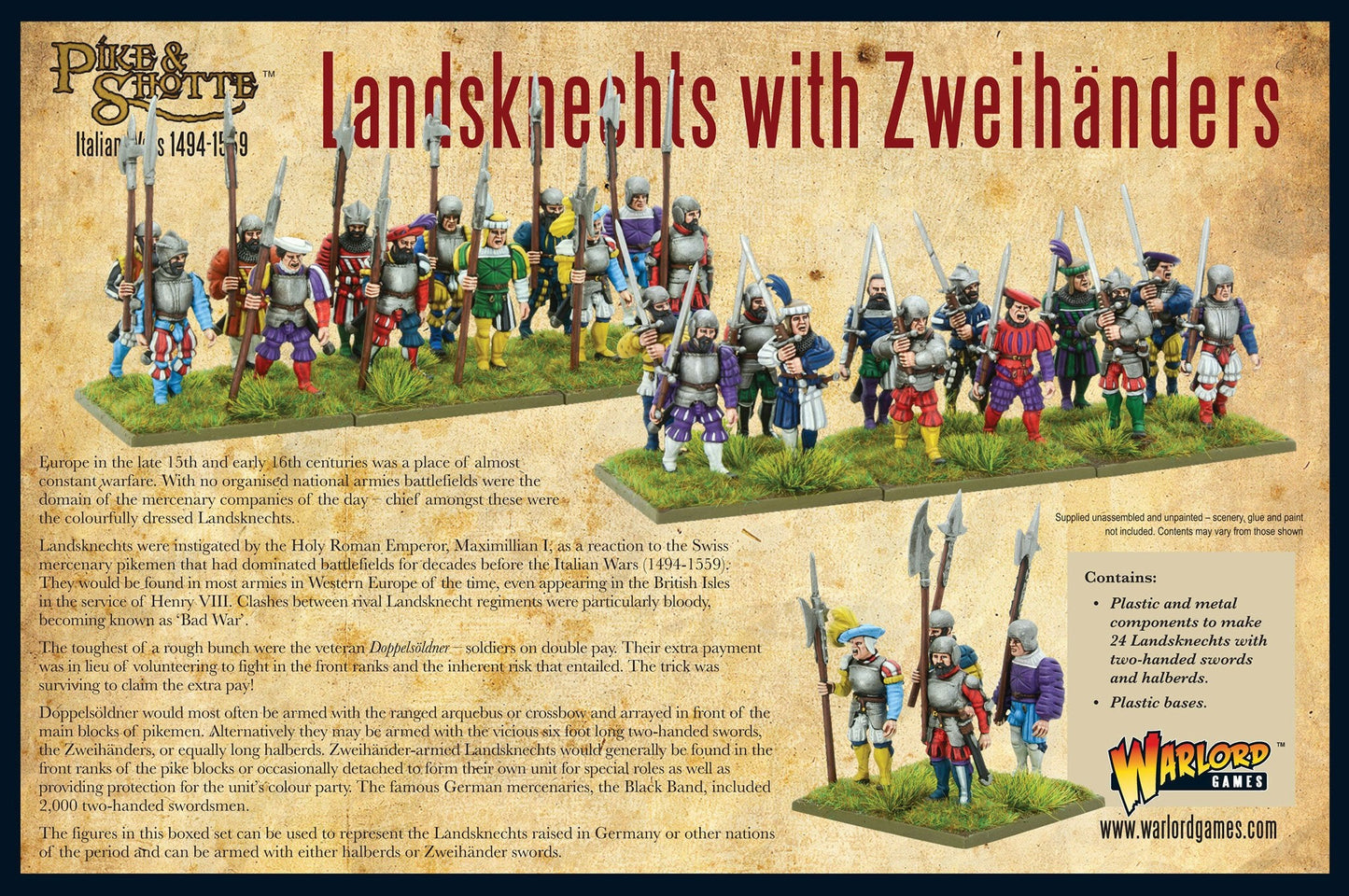 Pike & Shotte: Italian Wars 1494-1559 - Landsknechts with Zweihanders
