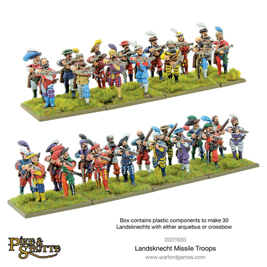 Pike & Shotte: Italian Wars 1494-1559 - Landsknecht missile troops