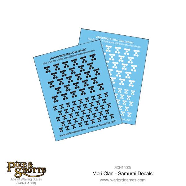 Pike & Shotte: Feudal Japan 1467-1603 - Mori Clan - Samurai Decals