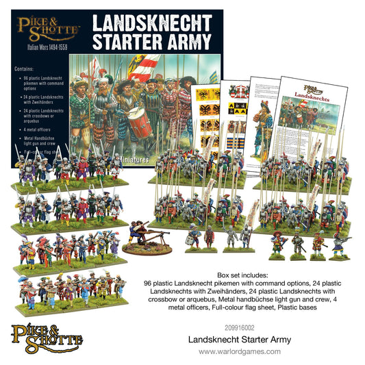Pike & Shotte: Italian Wars 1494-1559 - Landsknecht Starter Army