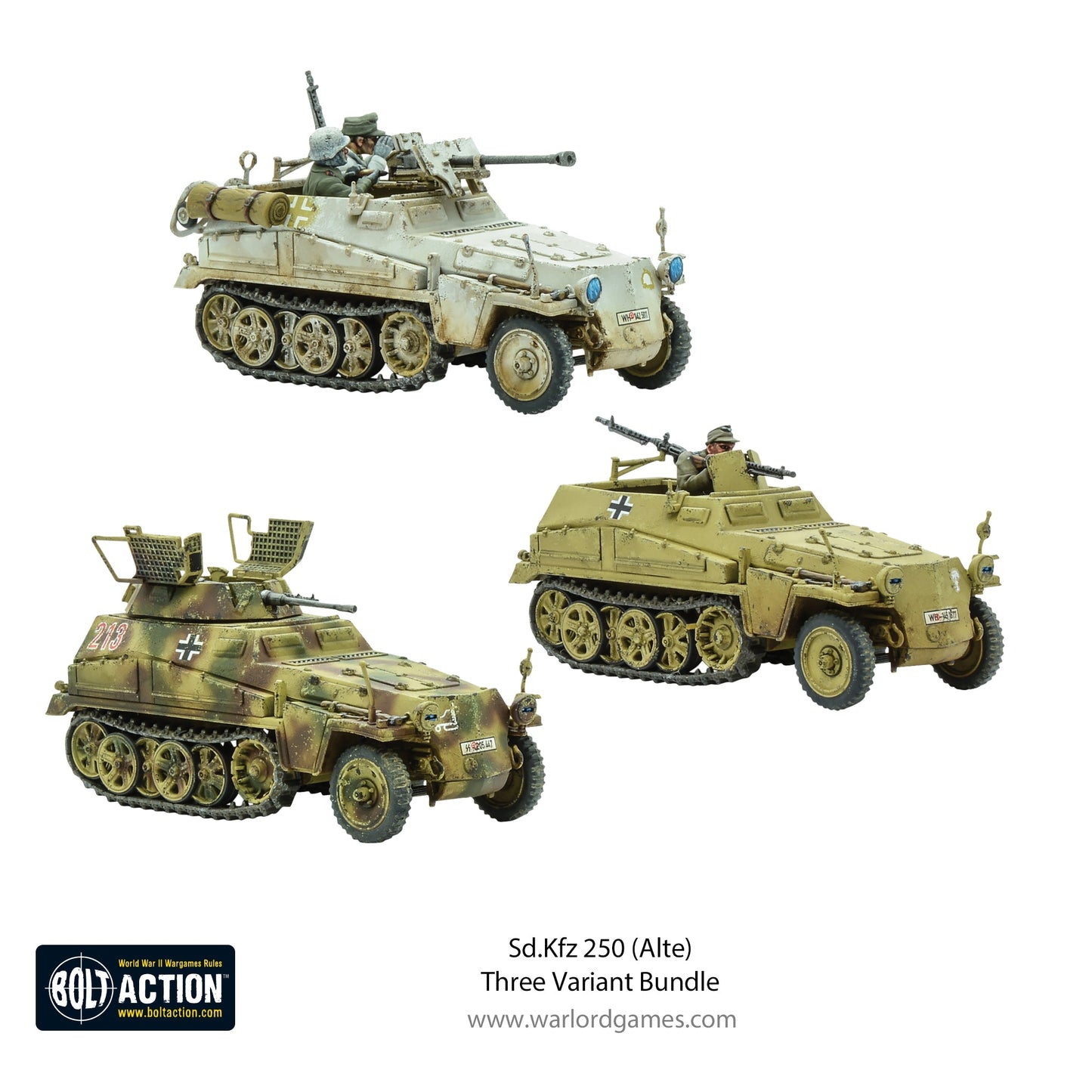 Bolt Action: German - Sd.Kfz 250 (Alte) Three Variant Bundle