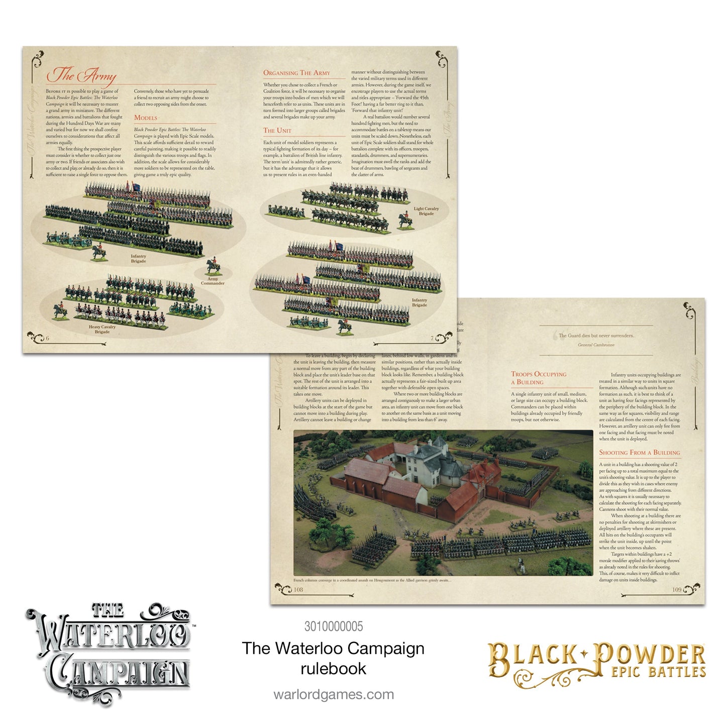 Epic Battles: Waterloo - Battles: The Waterloo Campaign Rulebook