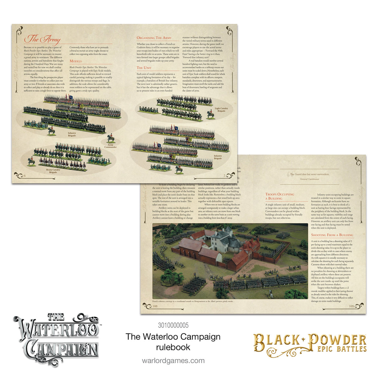 Epic Battles: Waterloo - Battles: The Waterloo Campaign Rulebook