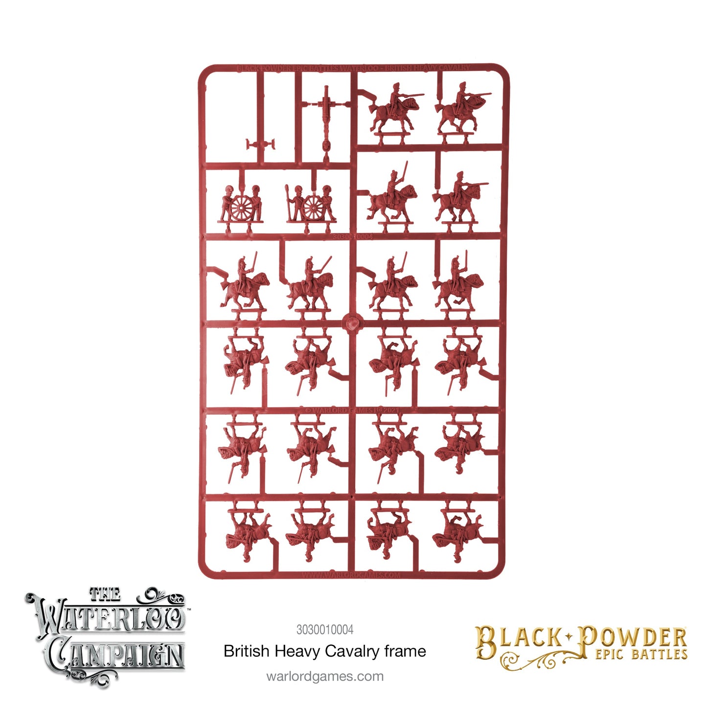 Black Powder: British - Battles Waterloo - British Heavy Cavalry Sprue