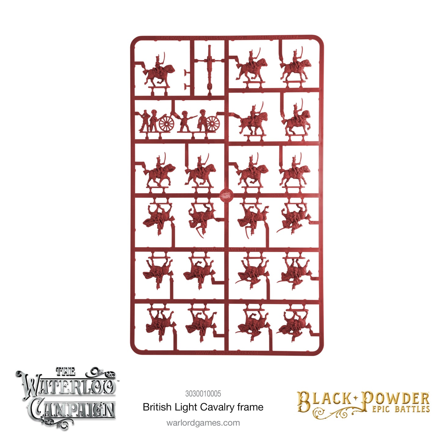 Black Powder: British - Battles Waterloo - British Light Cavalry Sprue