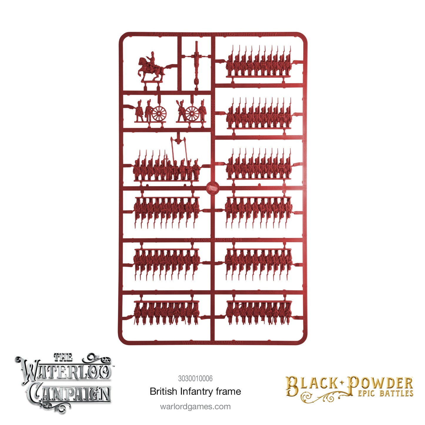 Black Powder: British - Battles Waterloo - British Infantry Sprue