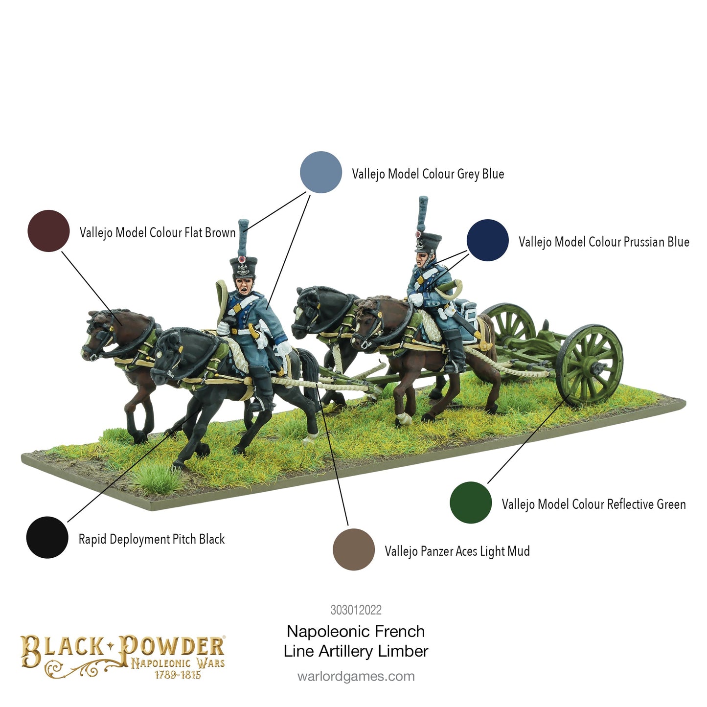 Black Powder: French - Napoleonic French Line Artillery Limber