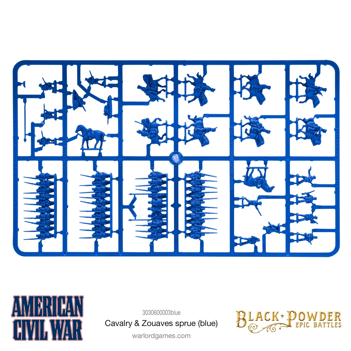 Epic Battles: American Civil War - Battles ACW Cavalry & Zouaves sprue (blue)