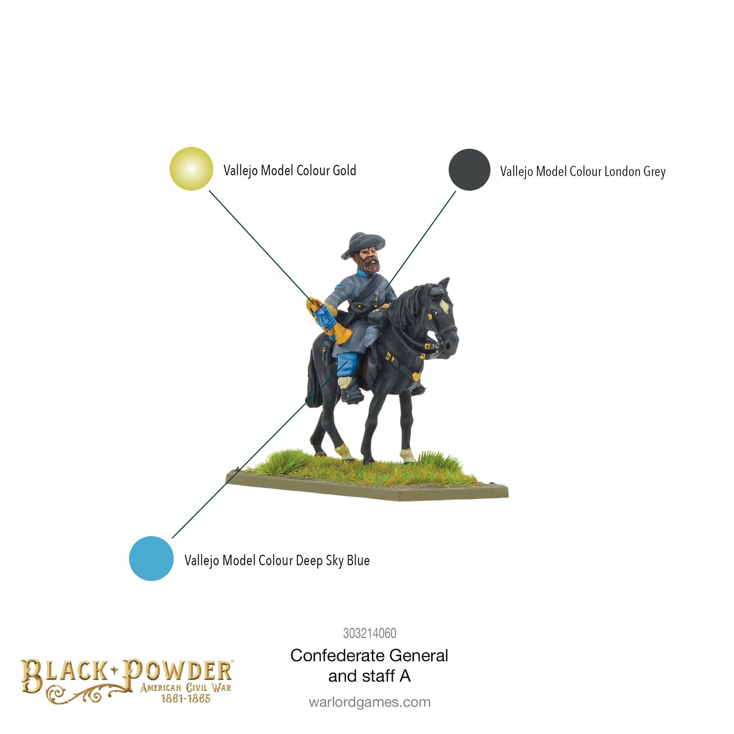Black Powder: ACW Confederate General and staff A