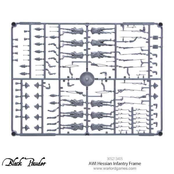 Black Powder: AWI Hessian Infantry Sprue
