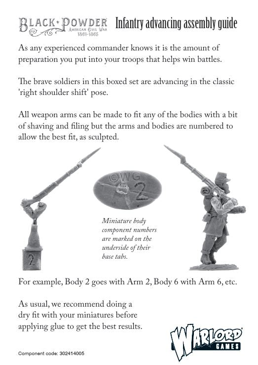Black Powder: American Civil War: Infantry Regiment Advancing