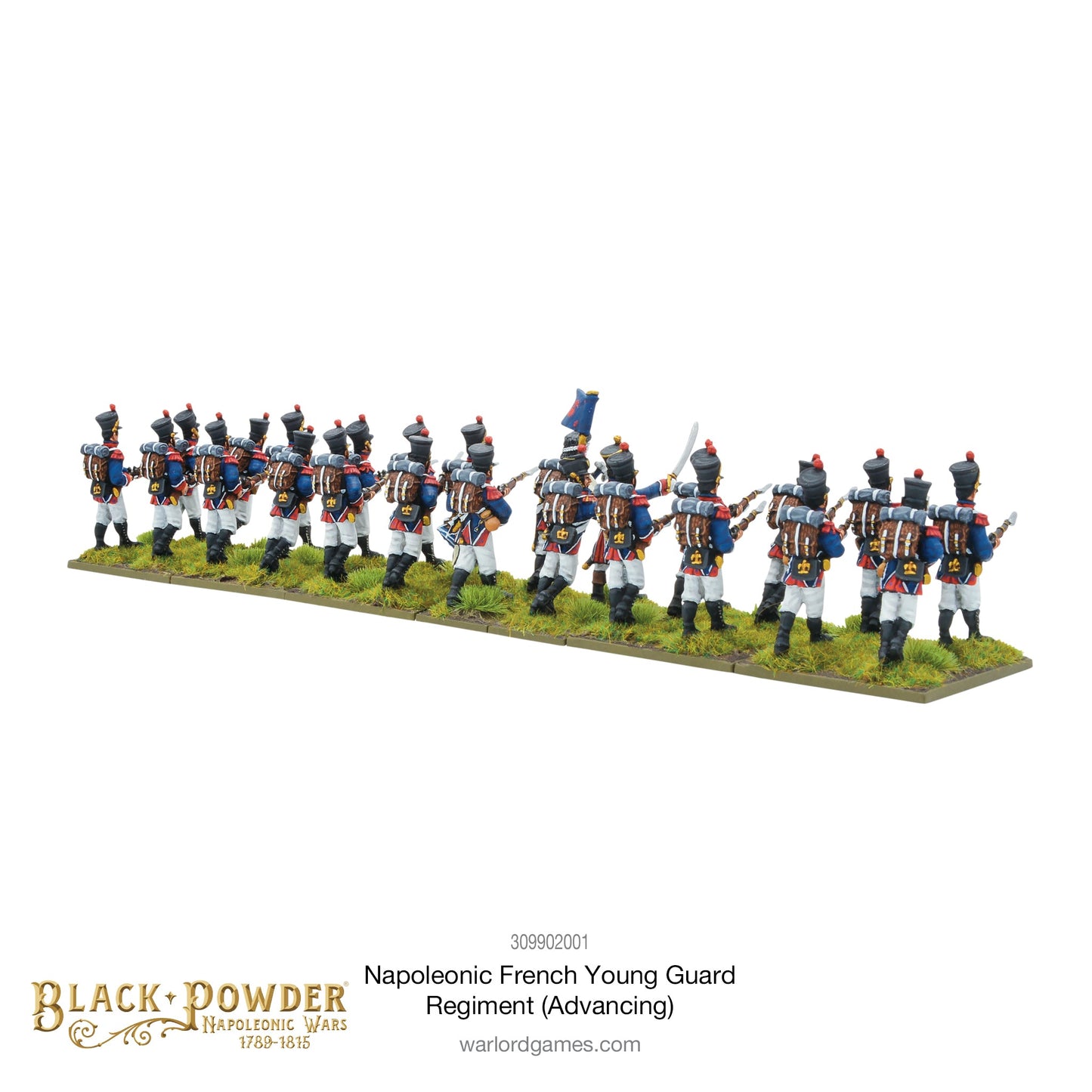 Black Powder: French - Napoleonic French Young Guard Regiment (Advancing)