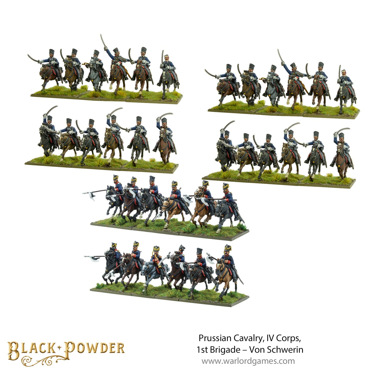Black Powder: Prussians - Prussian Cavalry, IV Corps, 1st Brigade – Von Schwerin