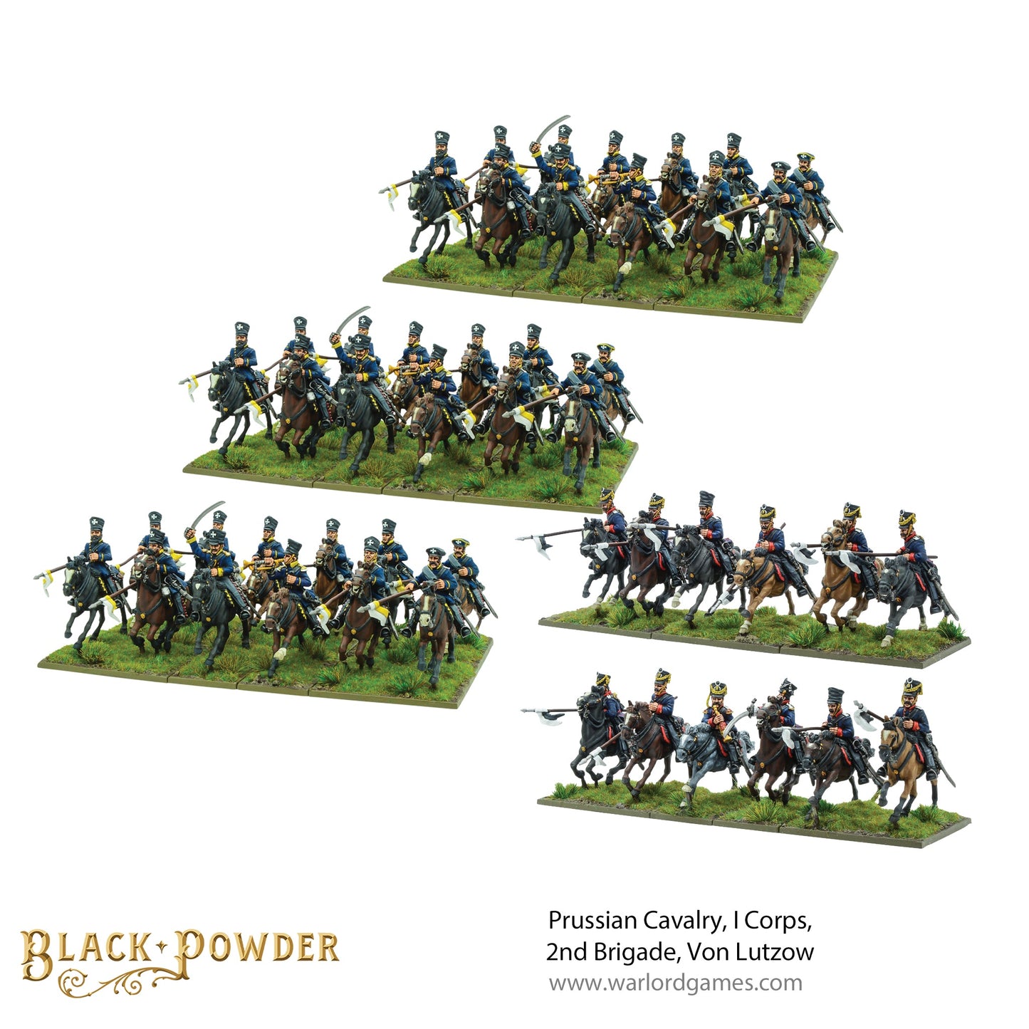 Black Powder: Prussians - Prussian Cavalry, I Corps, 2nd Brigade, Von Lutzow