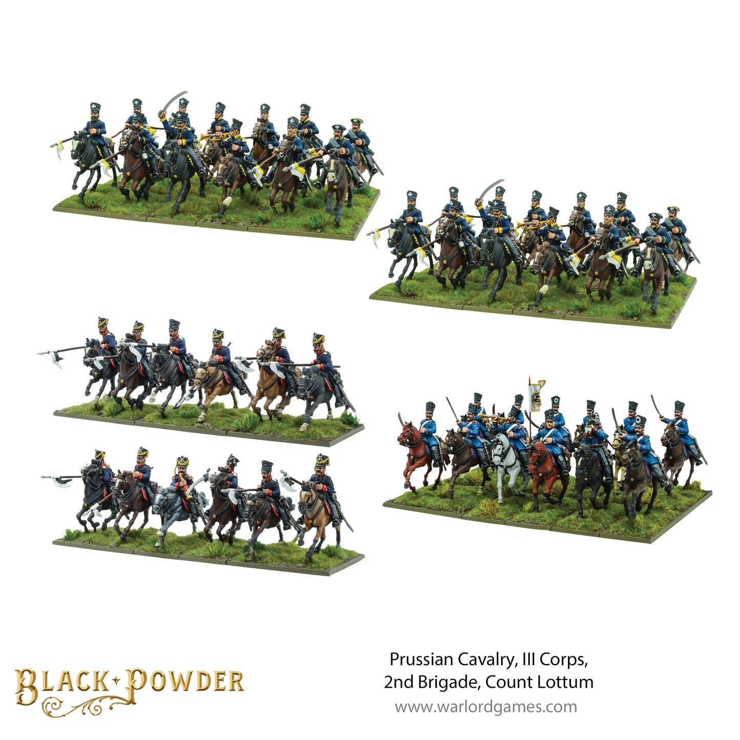 Black Powder: Prussians - Prussian Cavalry, III Corps, 2nd Brigade, Count Lottum