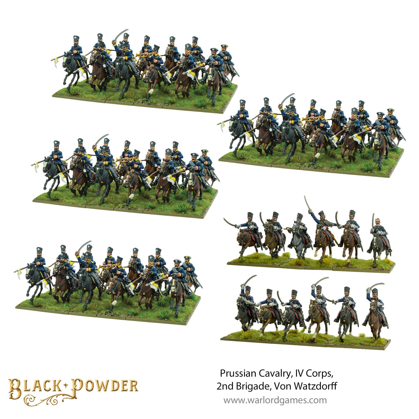 Black Powder: Prussians - Prussian Cavalry, IV Corps, 2nd Brigade, Von Watzdorff