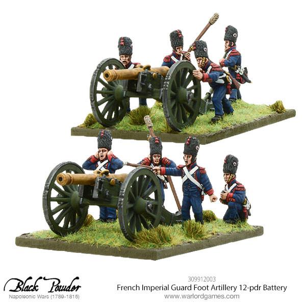 Black Powder: French - Napoleonic French Imperial Guard Foot Artillery 12-pdr Battery