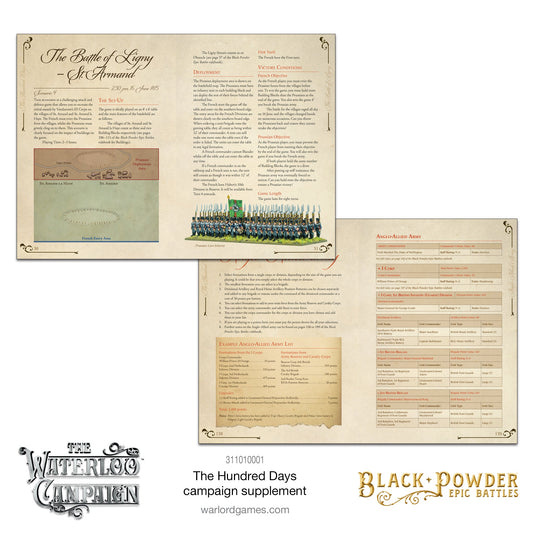 Epic Battles: Waterloo - Battles: The Hundred Days Campaign Supplement