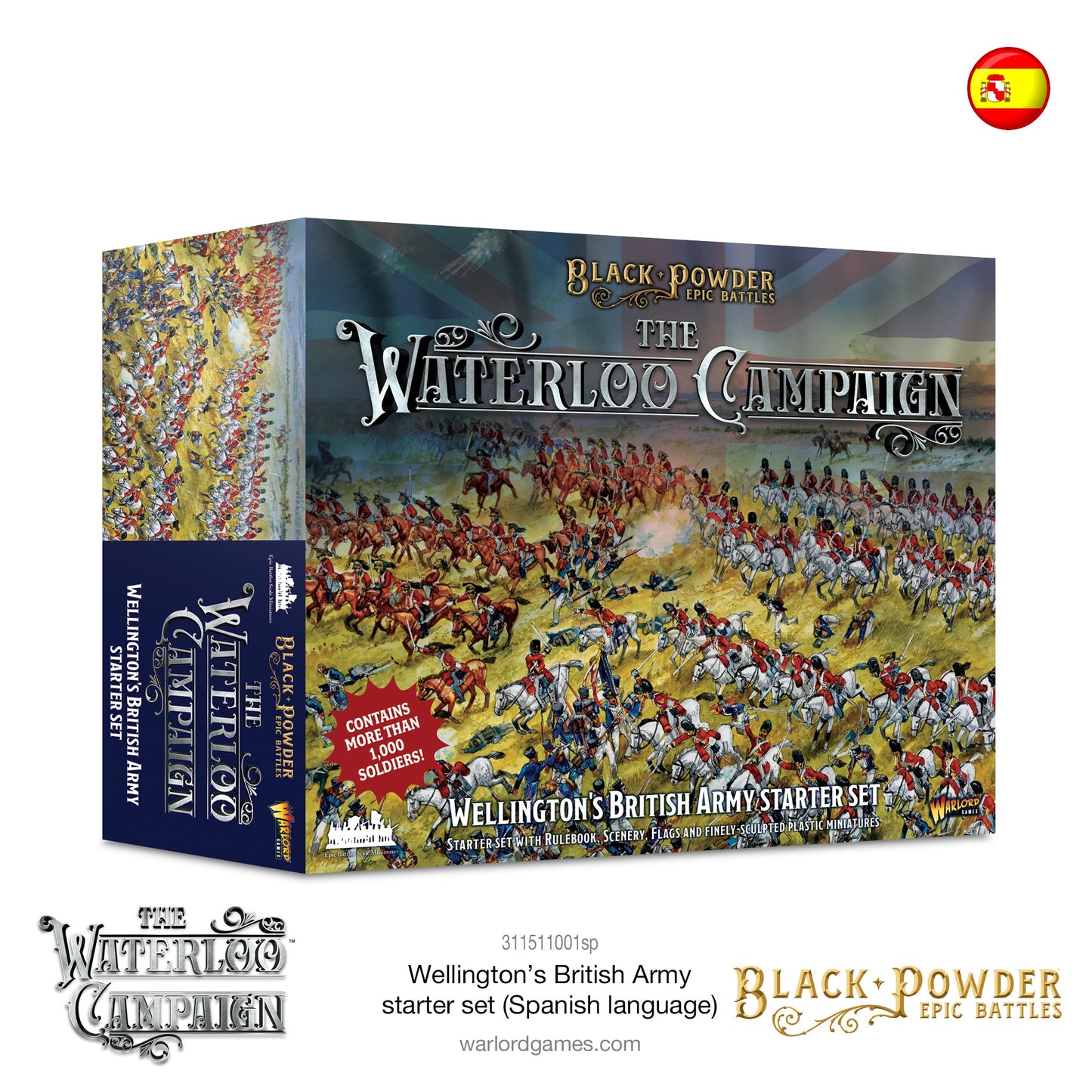 Epic Battles: Waterloo - Battles Waterloo - Wellington's British Army Starter Set (Spanish language)