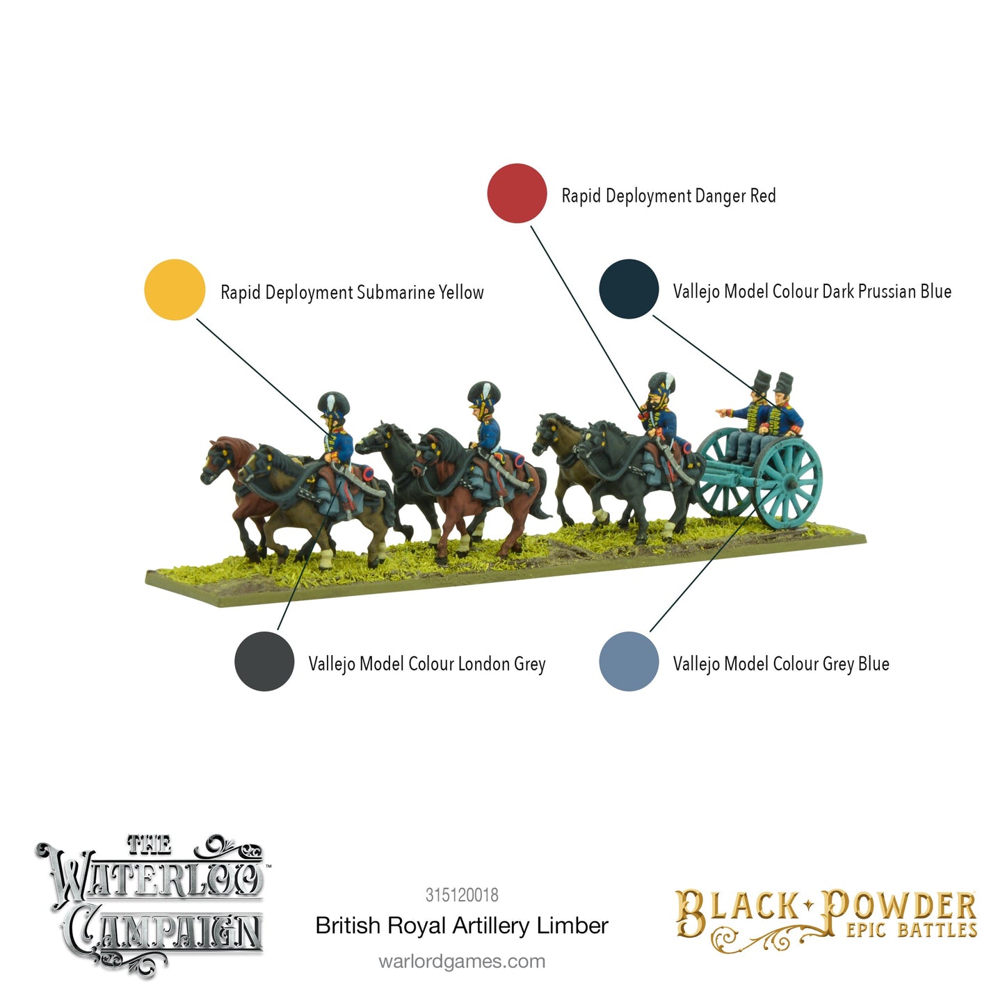 Epic Battles: Waterloo - Battles: Napoleonic British Royal Artillery Limber