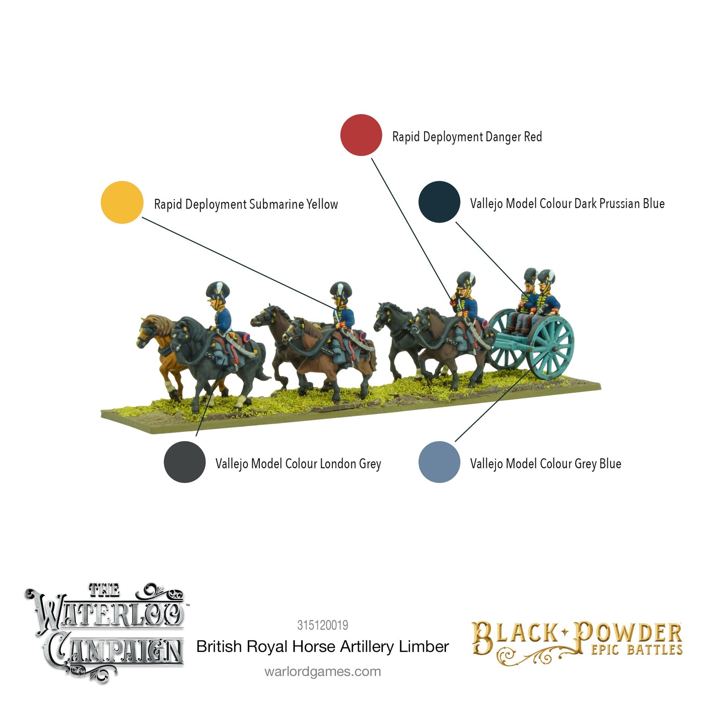 Epic Battles: Waterloo - Battles: Napoleonic British Royal Horse Artillery Limber