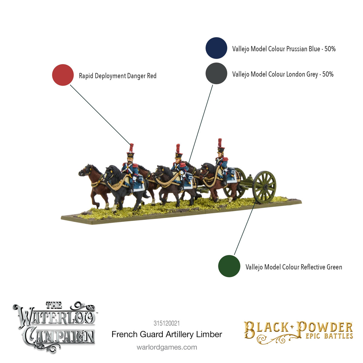 Epic Battles: Waterloo - Battles: Napoleonic French Guard Artillery Limber