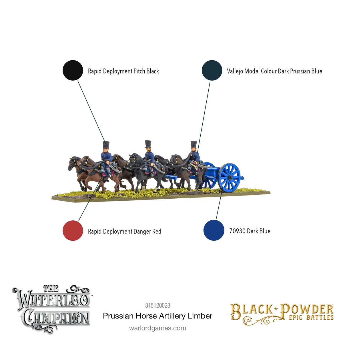 Epic Battles: Waterloo - Battles: Napoleonic Prussian Horse Artillery Limber