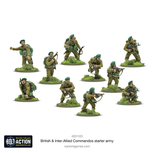 Bolt Action: Churchill's Gangsters (British & Inter-Allied Commandos) starter army