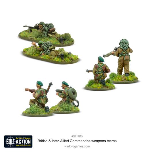 Bolt Action: British & Inter-Allied Commandos weapons teams
