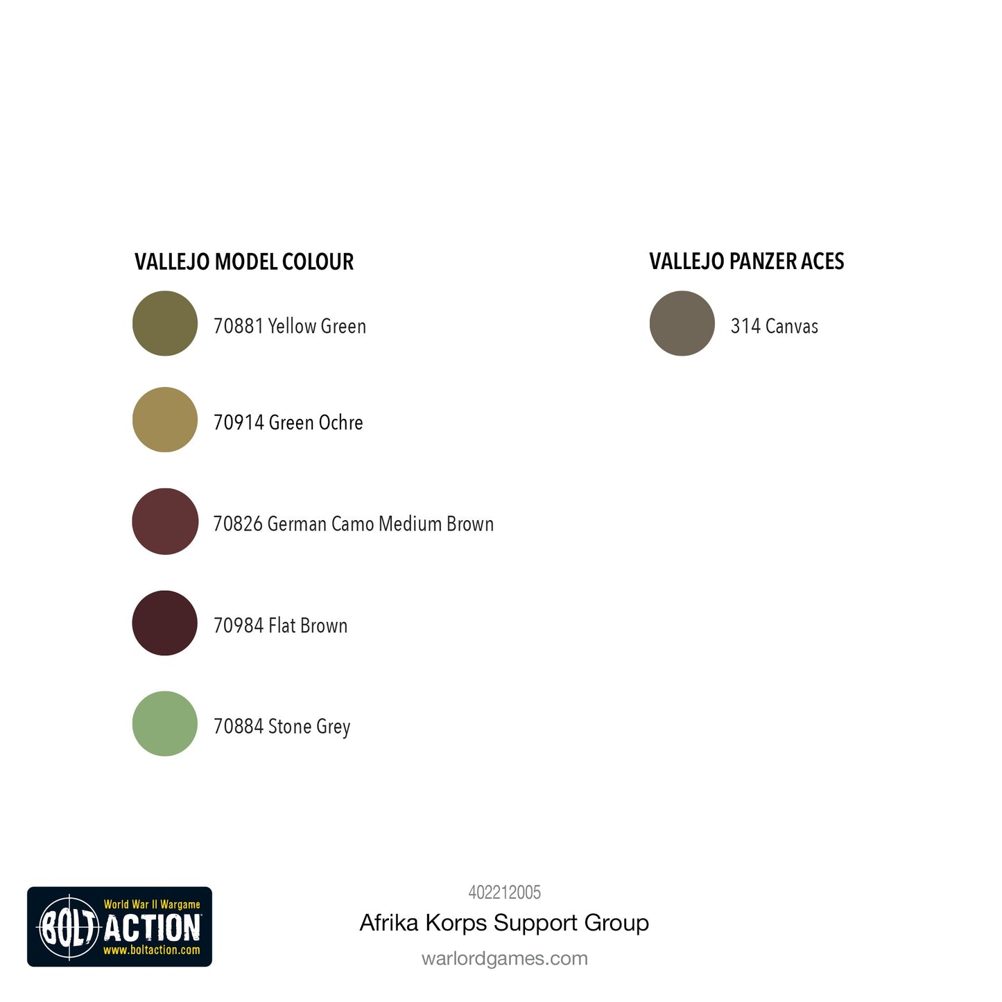Bolt Action: German - Afrika Korps support group