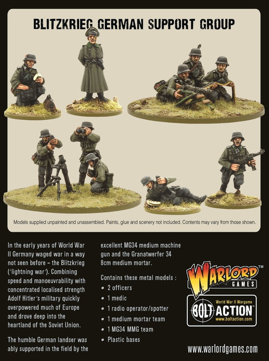 Bolt Action: German - Blitzkrieg German support group