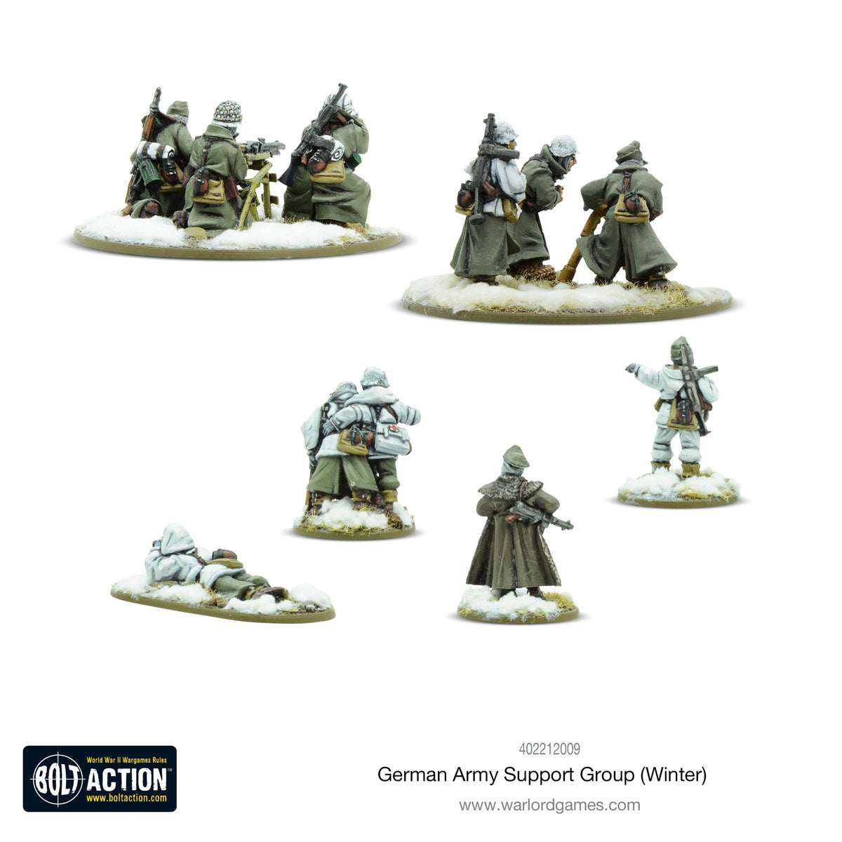 Bolt Action: German - German Army (Winter) Support Group