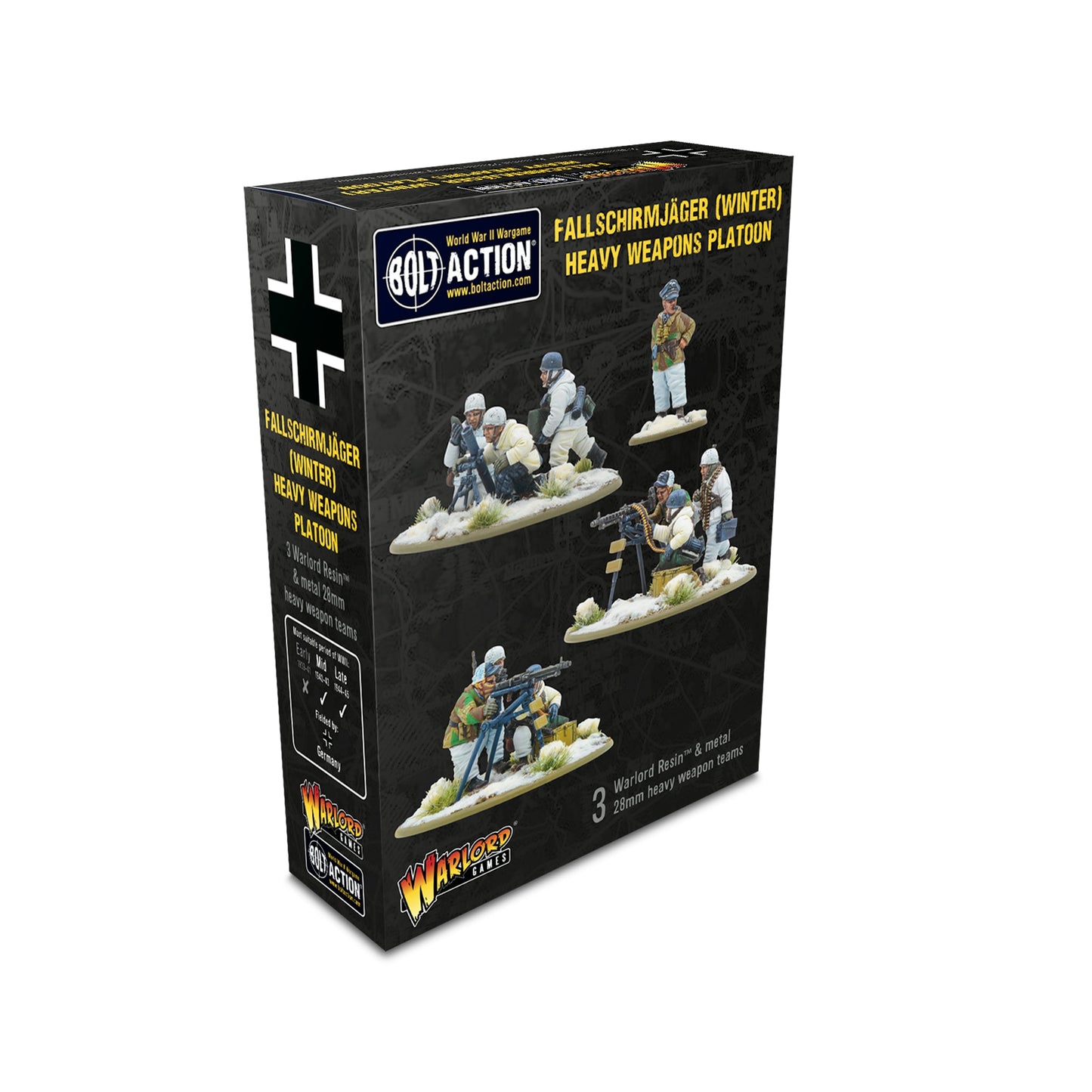 Bolt Action: German - Winter Fallschirmjäger Heavy Weapons Platoon