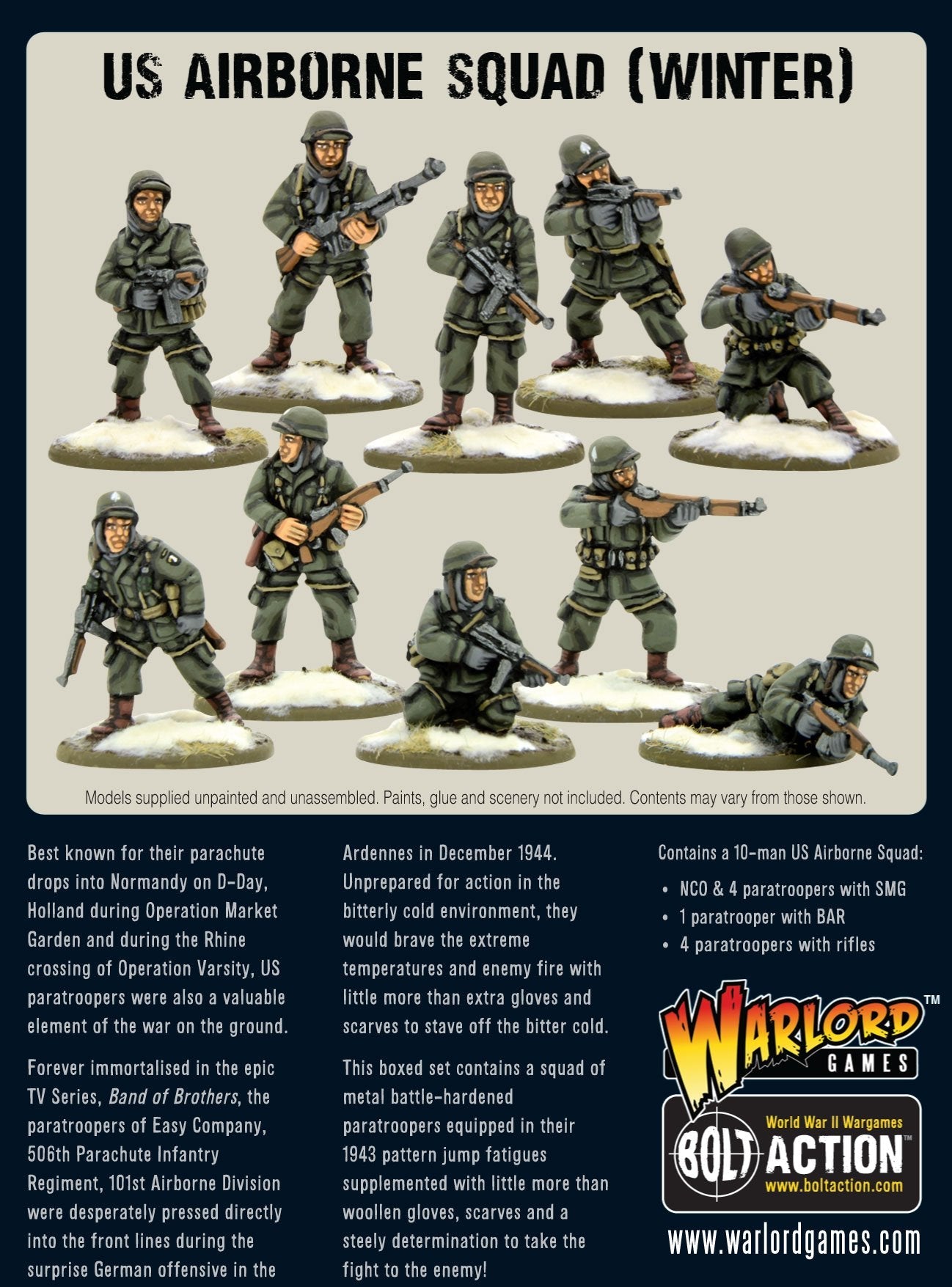 Bolt Action: USA - US Airborne Squad (Winter)
