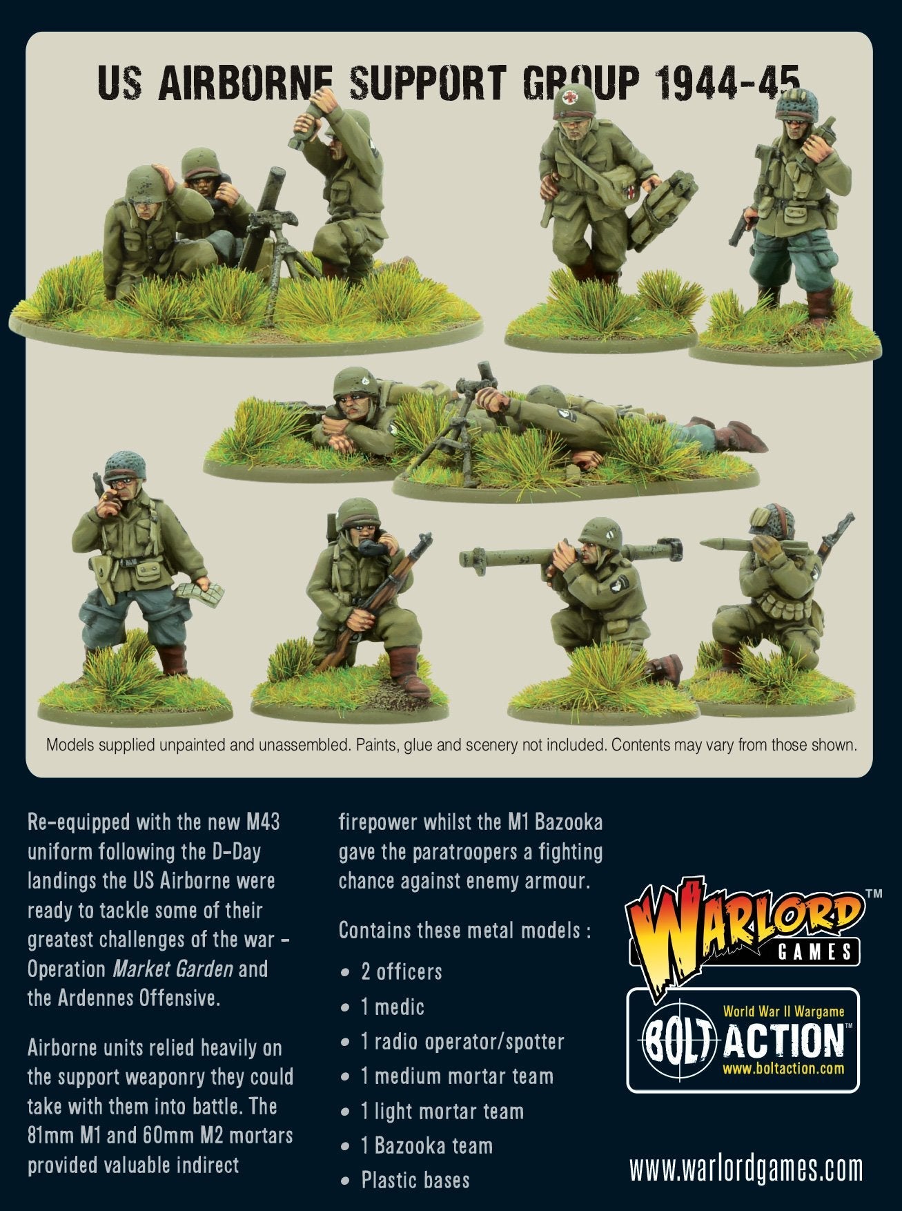 Bolt Action: USA - US Airborne support group (1944-45)