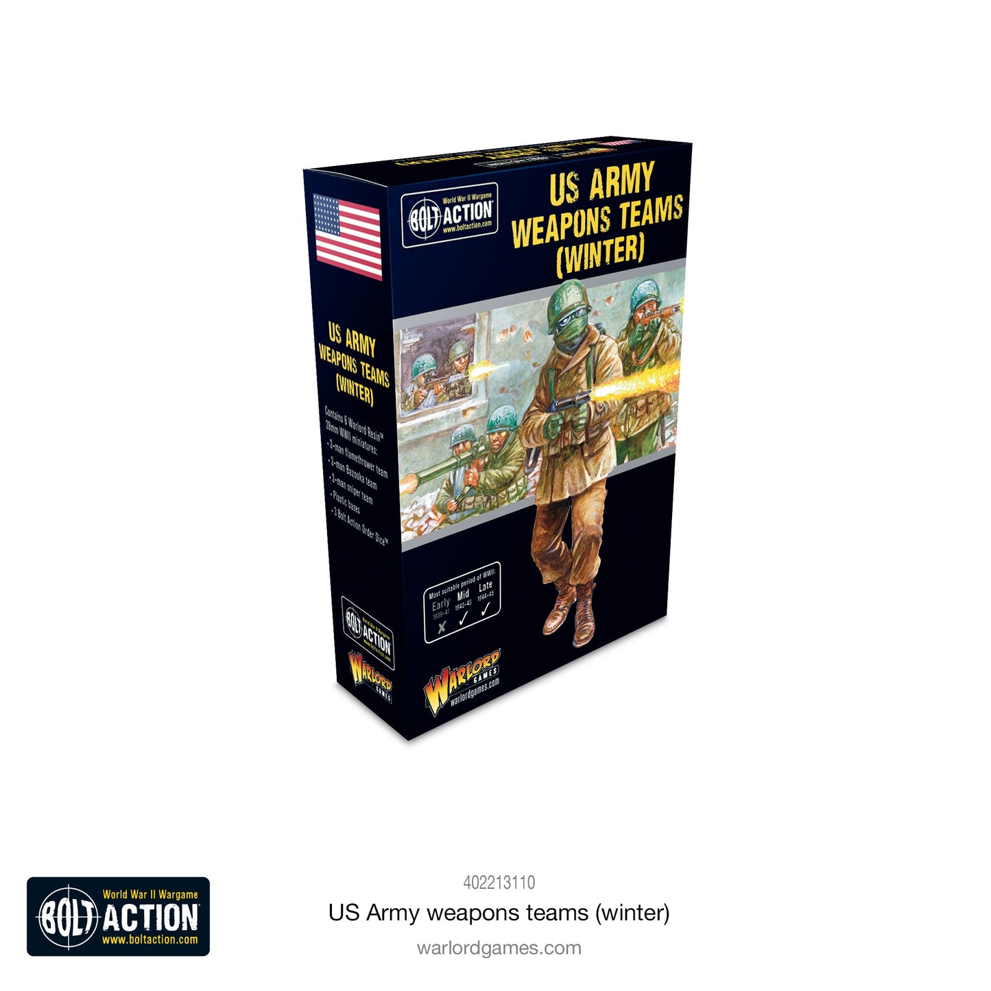 Bolt Action: USA - US Army (Winter) weapons teams