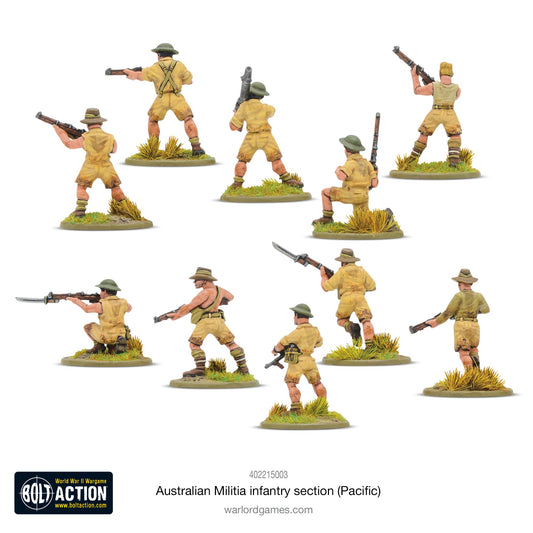 Bolt Action: Australian militia infantry section (Pacific)