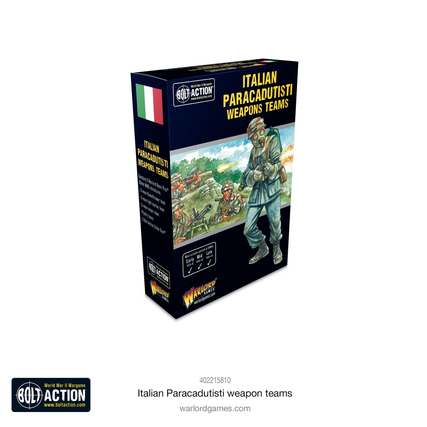 Bolt Action: Italian Paracadutisti weapons teams
