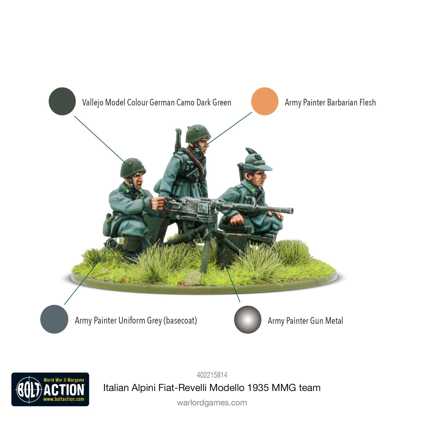 Bolt Action: Italian Alpini Fiat-Revelli Modello 1935 Medium Machine Gun Team