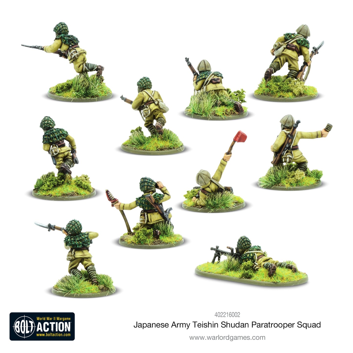 Bolt Action: Japan - Japanese Teishin Shudan Paratrooper Squad