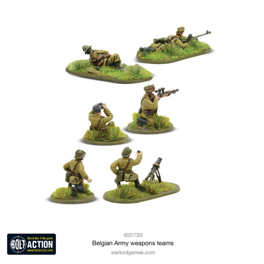 Bolt Action: Belgian Army weapons teams