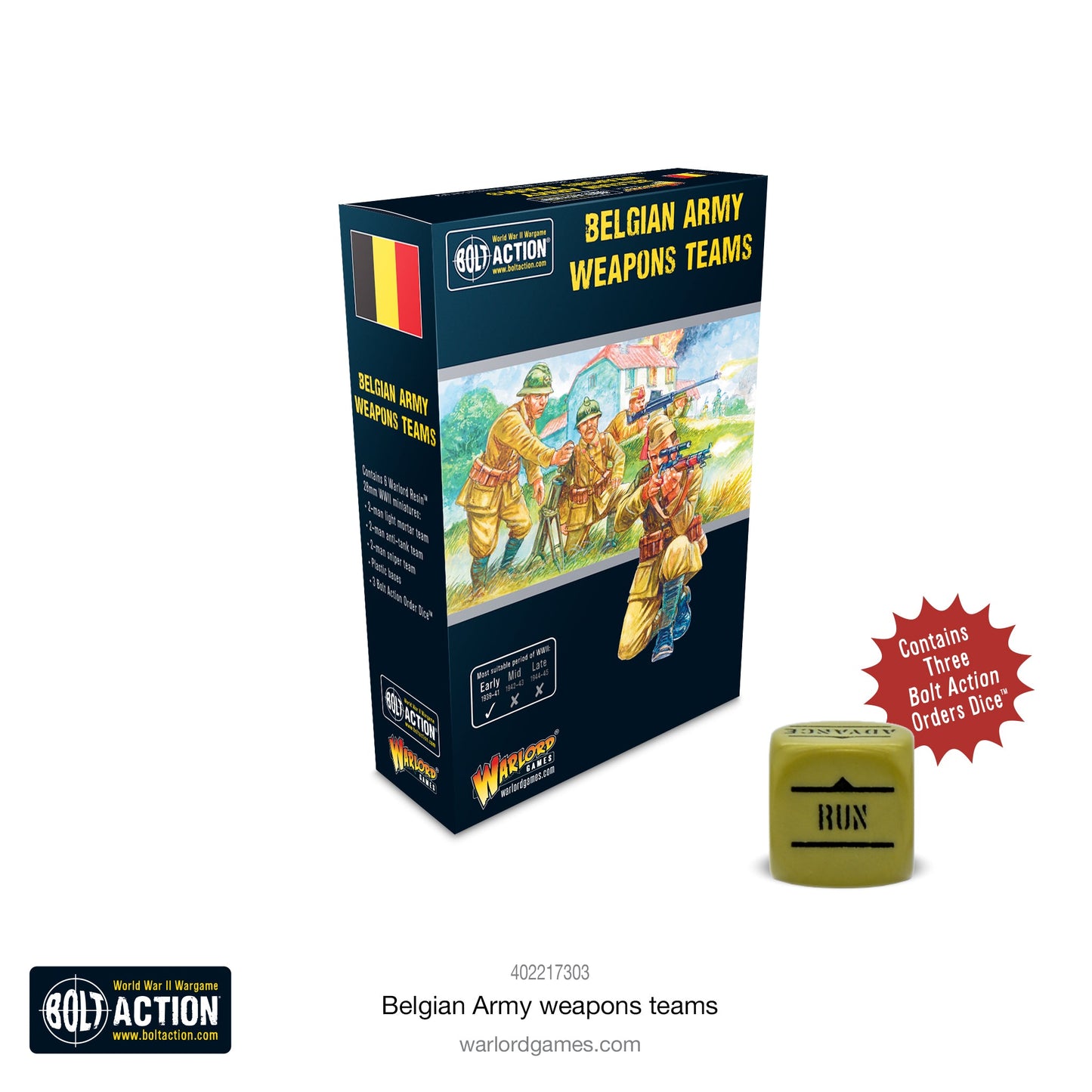 Bolt Action: Belgian Army weapons teams