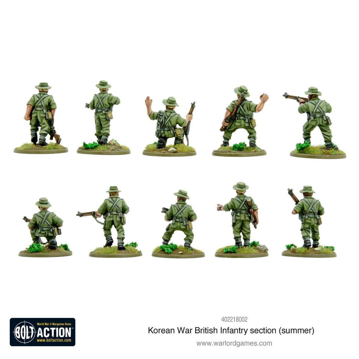 Bolt Action: Korean War British Infantry section (summer)