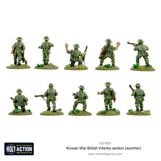 Bolt Action: Korean War British Infantry section (summer)